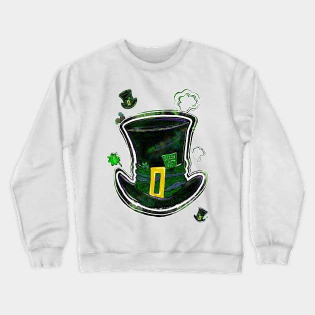 Leprechaun hat Irish AF Crewneck Sweatshirt by aadventures